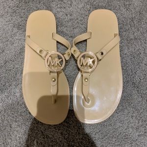 MK beige sandals